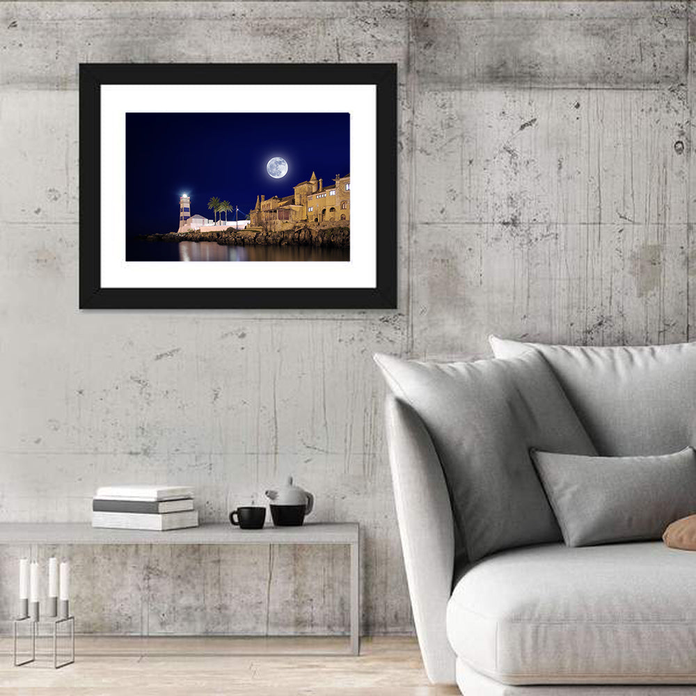 Farol De Santa Marta, Cascais Wall Art in a room, landscape