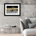 Kaaba Overhead Night View Wall Art