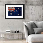 Distressed Australian Flag Wall Art