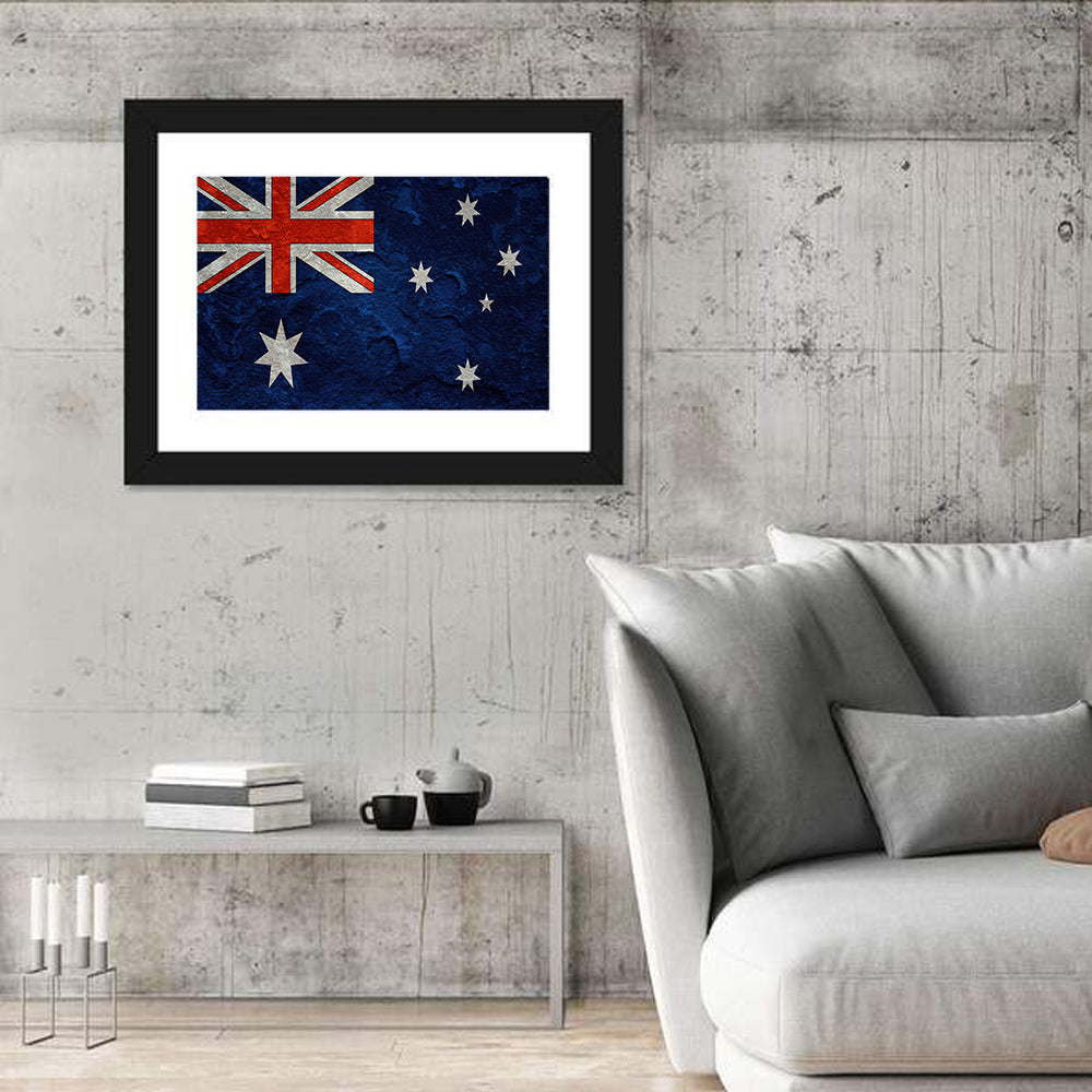 Distressed Australian Flag Wall Art