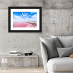 Pink Salt Lake Boardwalk Wall Art