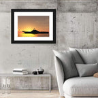 Aircraft Carrier at Sunset Wall Art