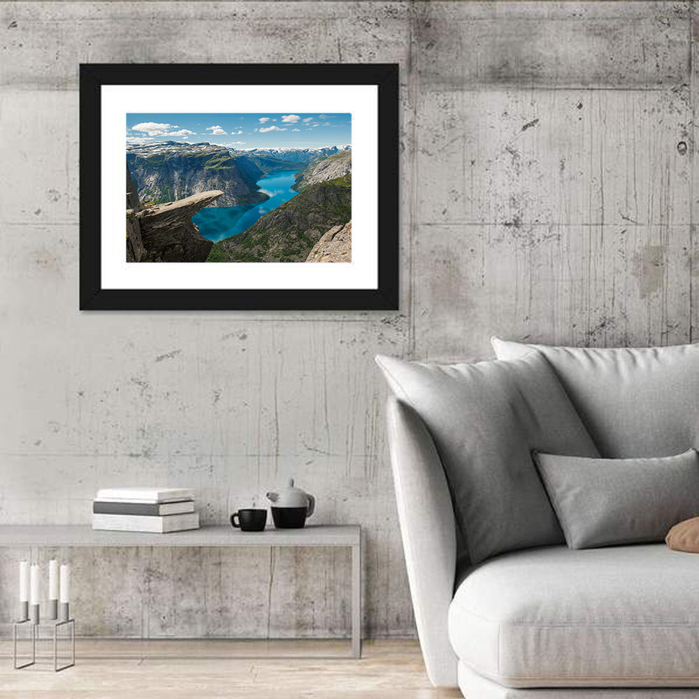 Trolltunga Over Ringedalsvatnet Wall Art