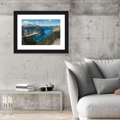 Trolltunga Over Ringedalsvatnet Wall Art