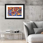 Birch Leaves in Rain Puddle Wall Art