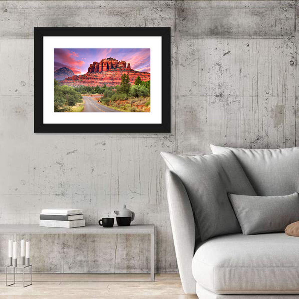 Drive Toward Cathedral Rock, Sedona Wall Art