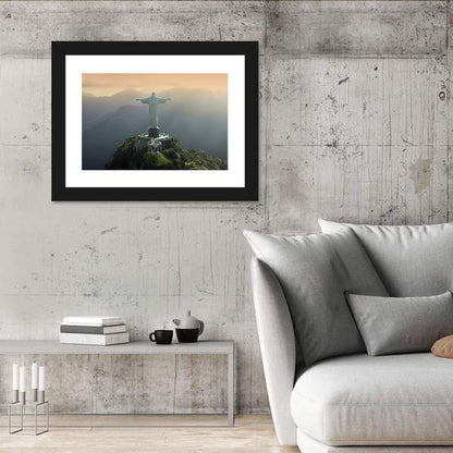 Christ the Redeemer at Golden Hour Wall Art