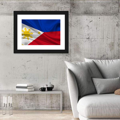 Philippine Flag with Stylized Sun Wall Art