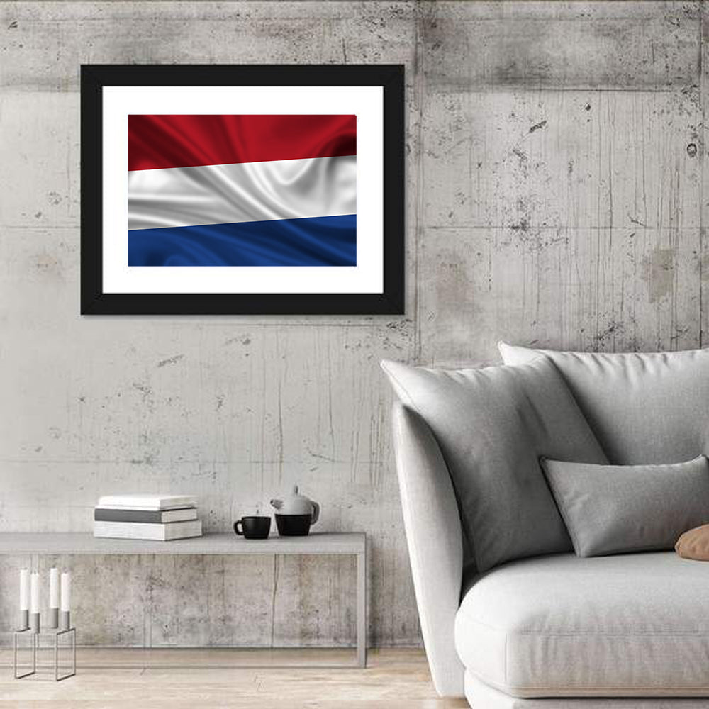 Dutch Tricolor Flag Wall Art