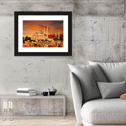 Suleymaniye Mosque at Dusk Wall Art