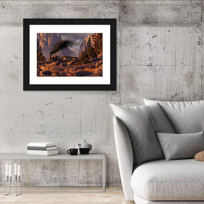 Old West Steam Locomotive Wall Art