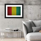 Textured Guinean Flag Wall Art