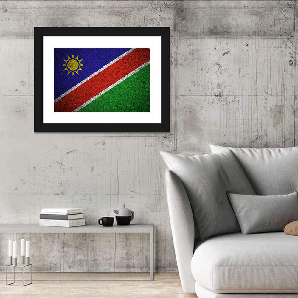 Namibian Flag Graphic Wall Art