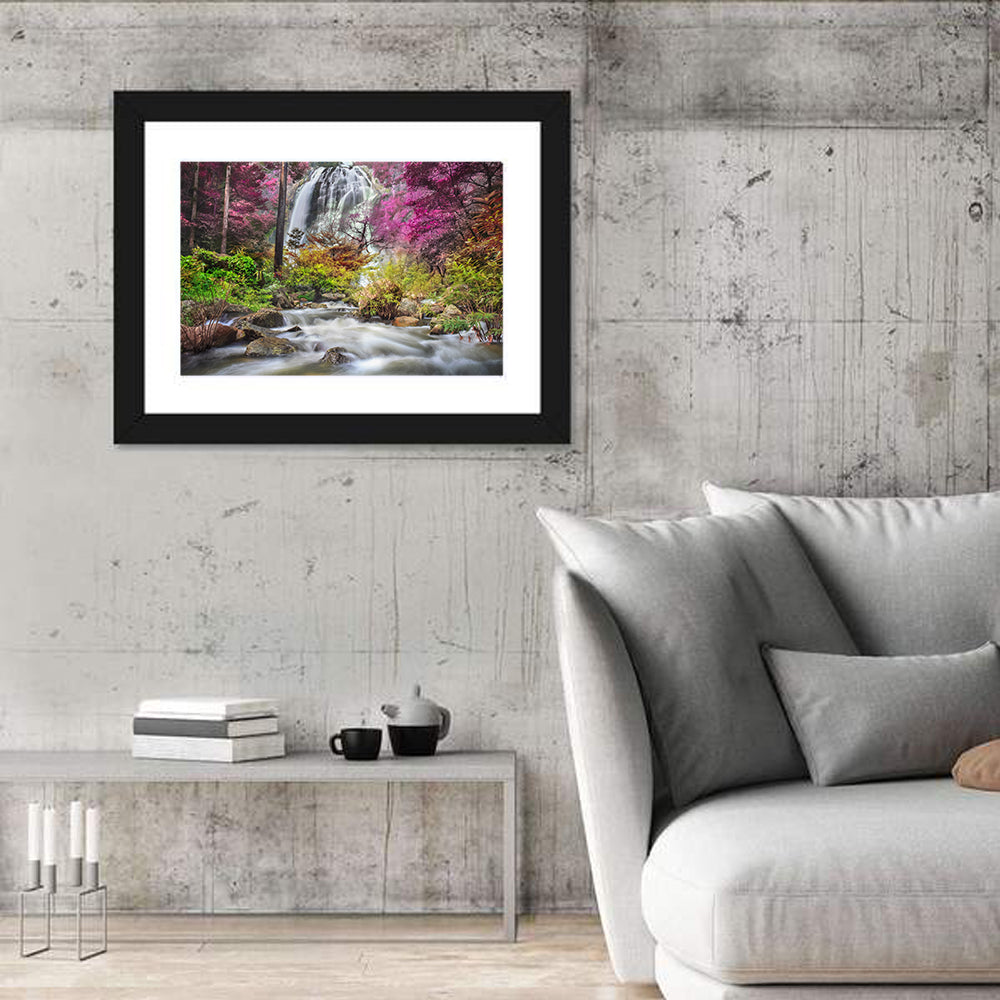 Klonglan Forest Waterfall, Thailand Wall Art