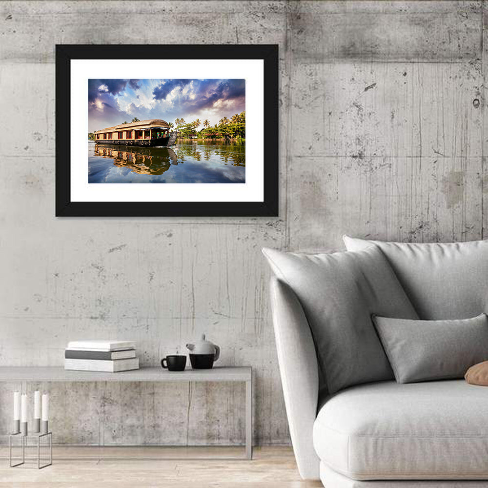 Alleppey Houseboat, Kerala Backwaters Wall Art
