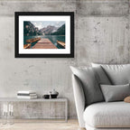 Lago Di Braies Dock, Dolomites Wall Art