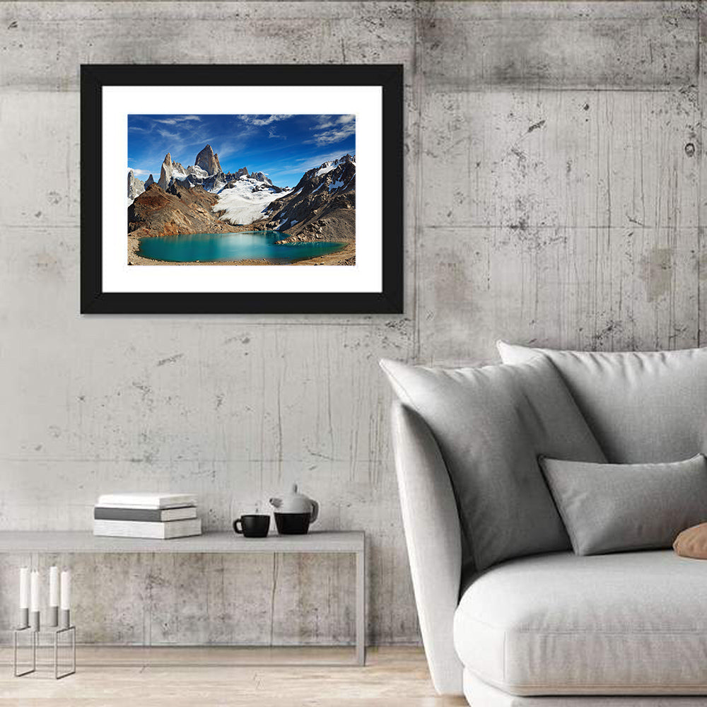 Turquoise Laguna and Fitz Roy, Los Glaciares Wall Art