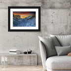 Yosemite Valley Winter Sunset Wall Art