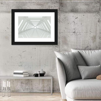 White Tunnel Wall Art