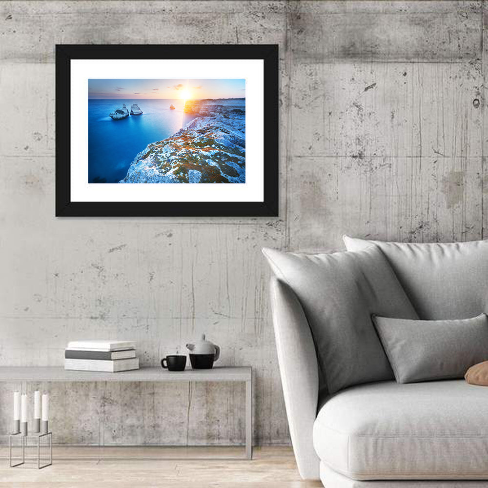 Torre Dell'orso Sunset Cliffs Wall Art in a room, landscape