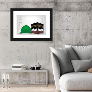 Masjid Al Haram & Masjid e Nabawi Wall Art