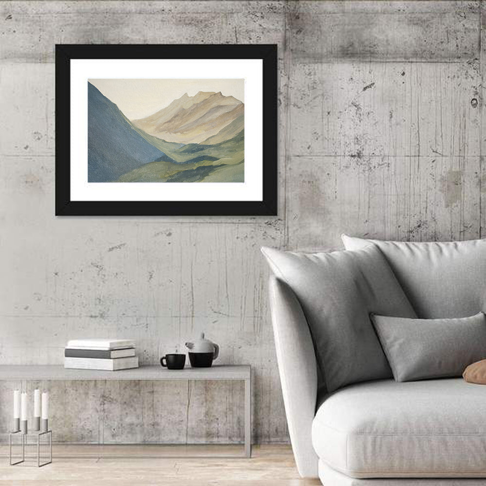 Mountains At Dawn Artwork Wall Art