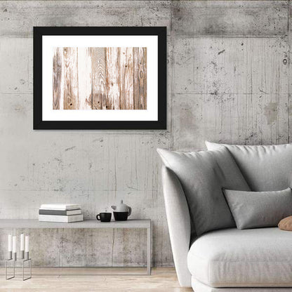 Weathered Wood Plank Texture Wall Art