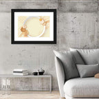 Cream and Gold Geometric Circle Wall Art