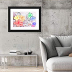Layered Floral Circles Wall Art