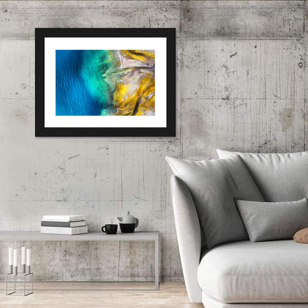 Iceland Aerial Coastline Wall Art