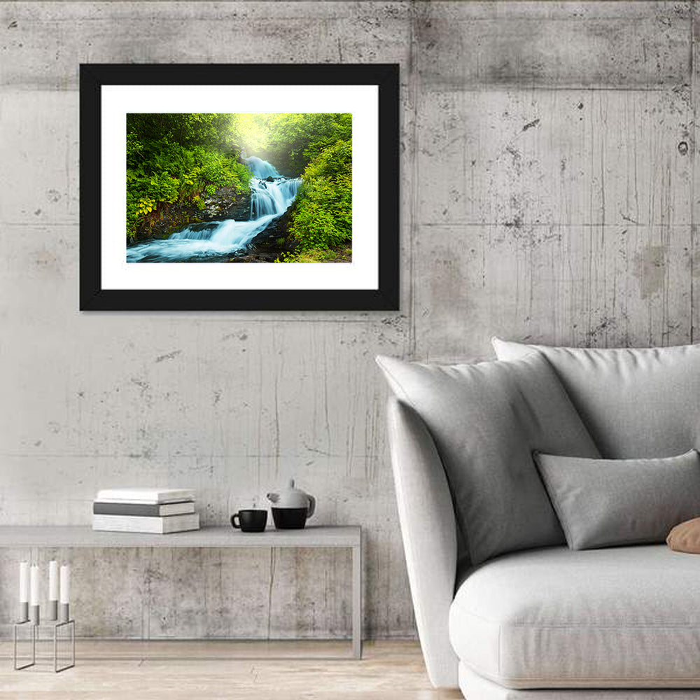 Forest Creek Waterfall Wall Art