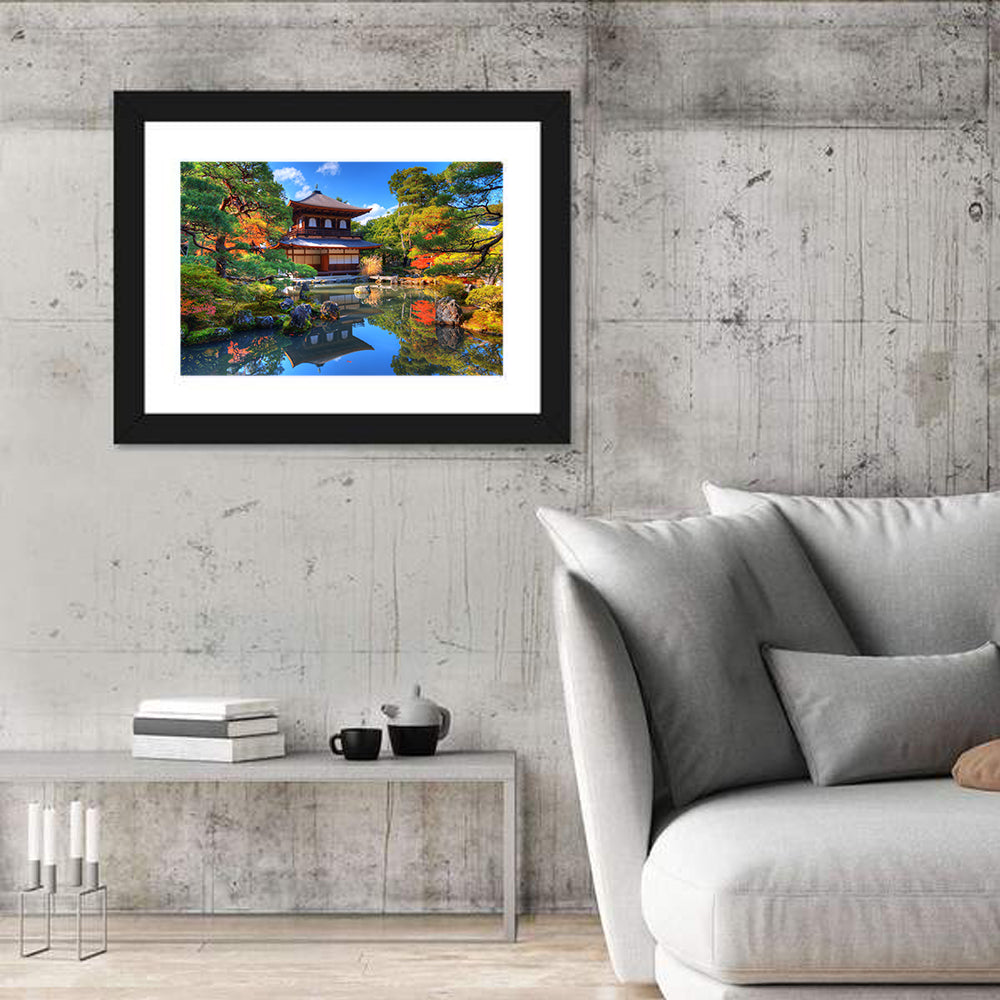 Ginkaku-ji Silver Pavilion, Kyoto Wall Art in a room, landscape