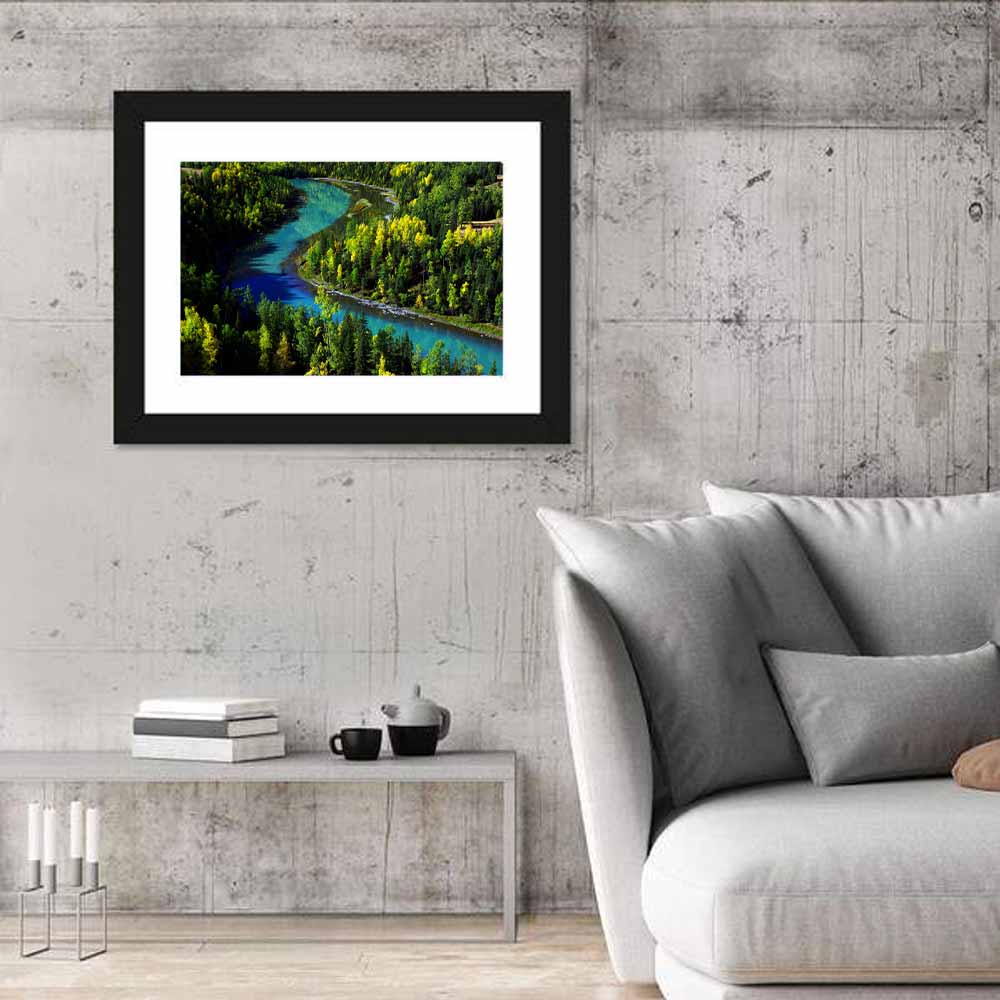 Moon Bay at Kanak Lake Wall Art in a room, landscape