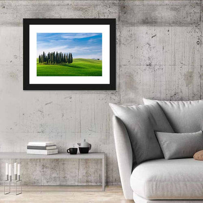 Tuscany Rolling Hills with Cypresses Wall Art