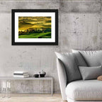 Tuscany Fields at Golden Hour Wall Art