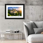 Bojnice Castle at Sunset Wall Art