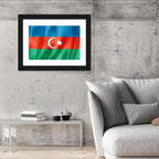 Azerbaijan Flag Wall Art