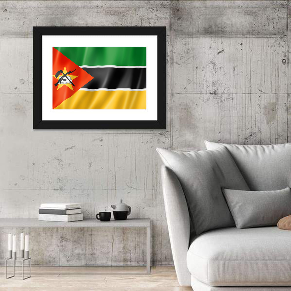 Mozambique National Flag Wall Art