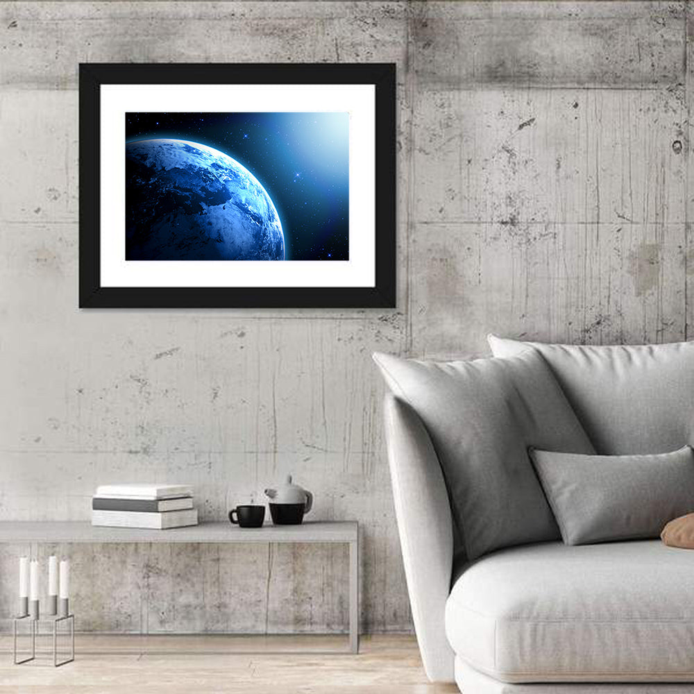 Planet Earth in Space Wall Art