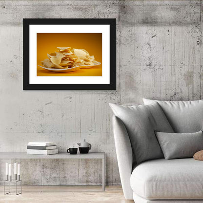 Two Plates of Potato Chips Wall Art