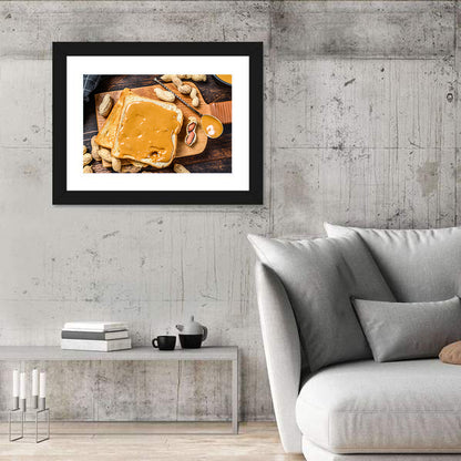 Peanut Butter Toast Slice Wall Art