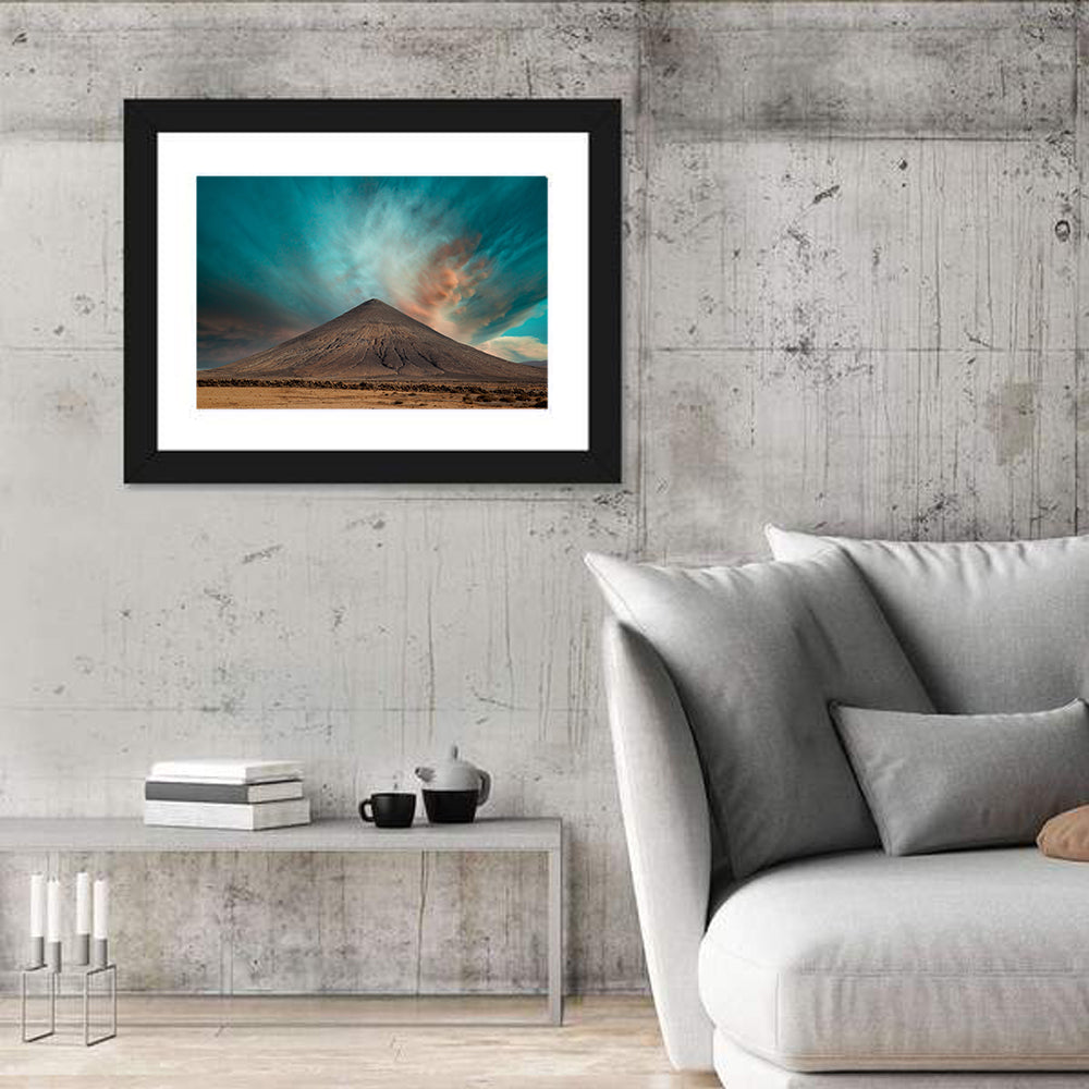 Volcanic Mountain On Island Of Fuerteventura Spain Wall Art