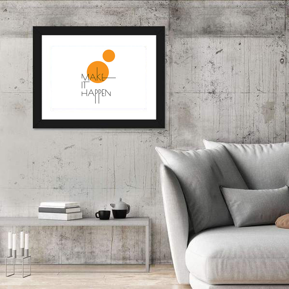 Make It Happen Quote Wall Art