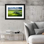 Sunrise Over San Quirico D Orcia Valley Wall Art