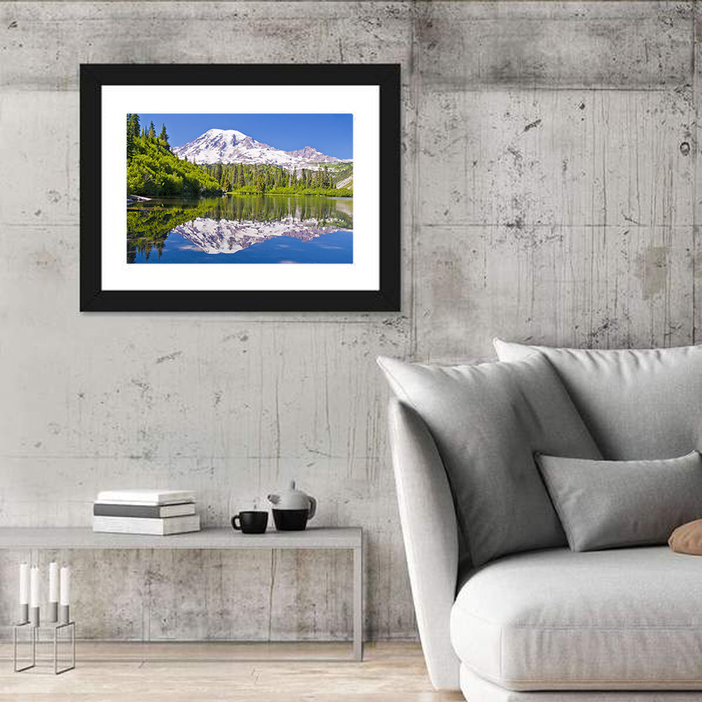 Mount Rainier at Bench Lake Wall Art