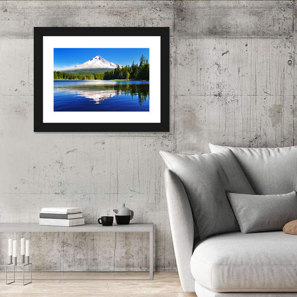 Mount Hood Reflection at Trillium Lake Wall Art