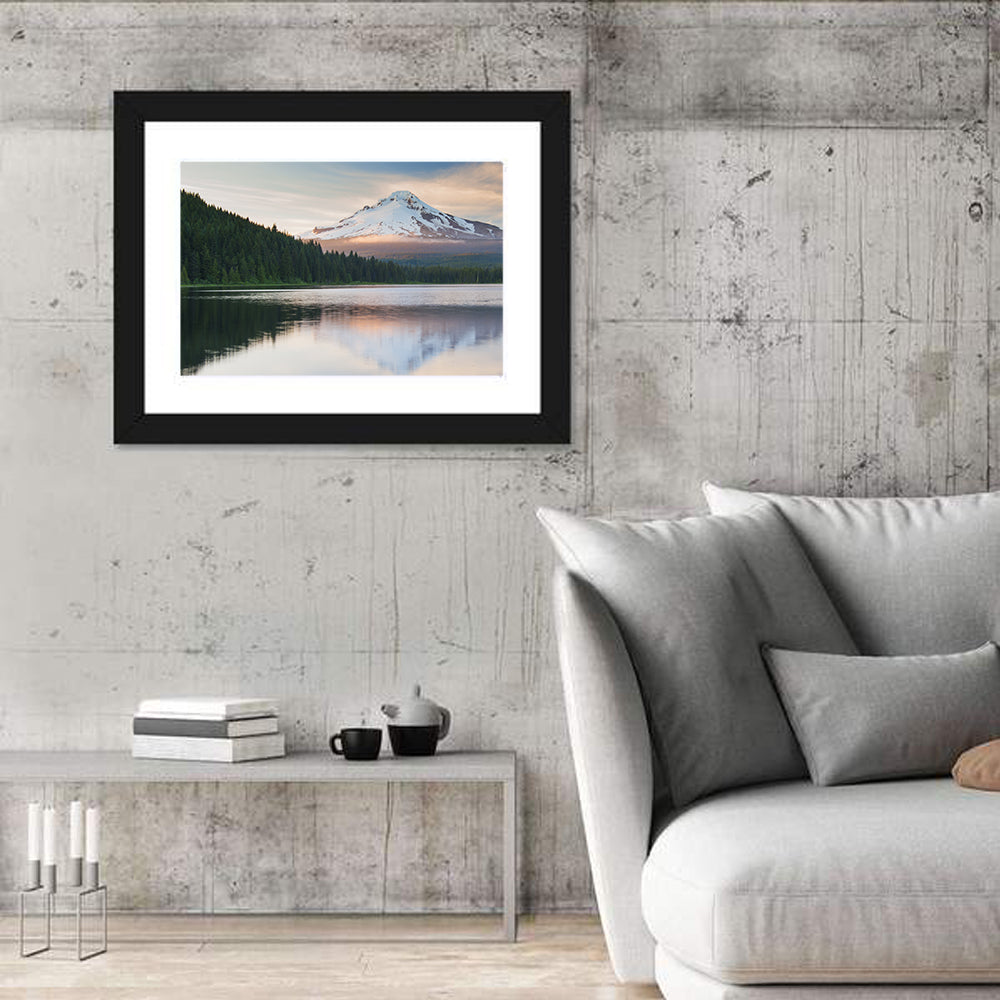Mount Hood Over Trillium Lake Wall Art