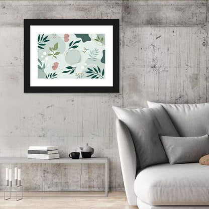 Layered Botanical Abstraction Wall Art