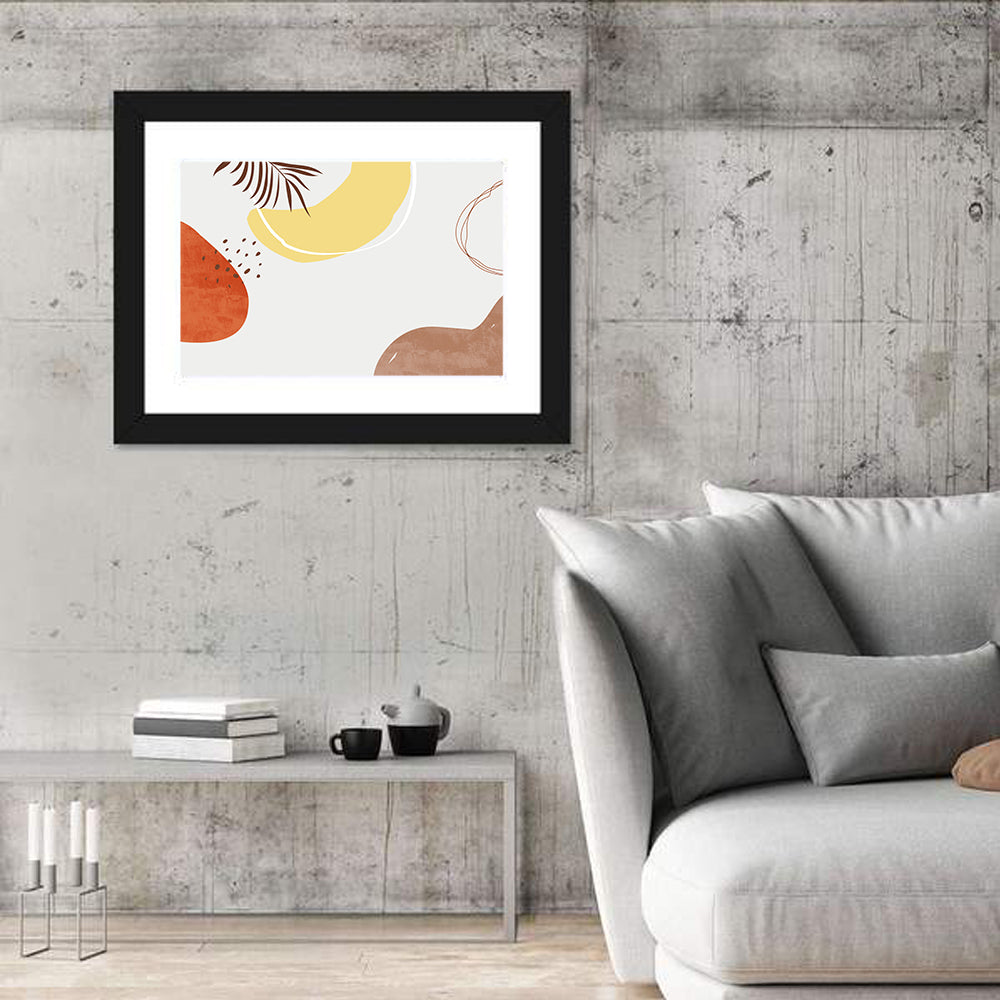 Nordic Palm Leaf Abstract Wall Art