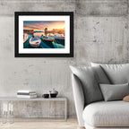 Nafpaktos Harbor at Sunset Wall Art